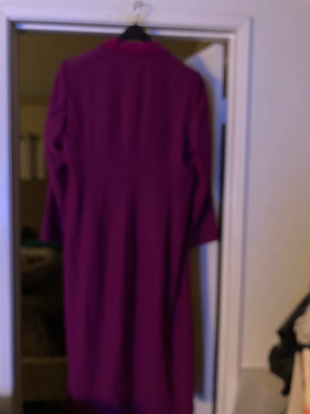 Women’s Long Sleeve Magenta Dress